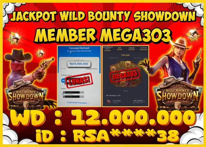 MEGA303 JACKPOT Rp 12.000.000 - LUNAS!!!