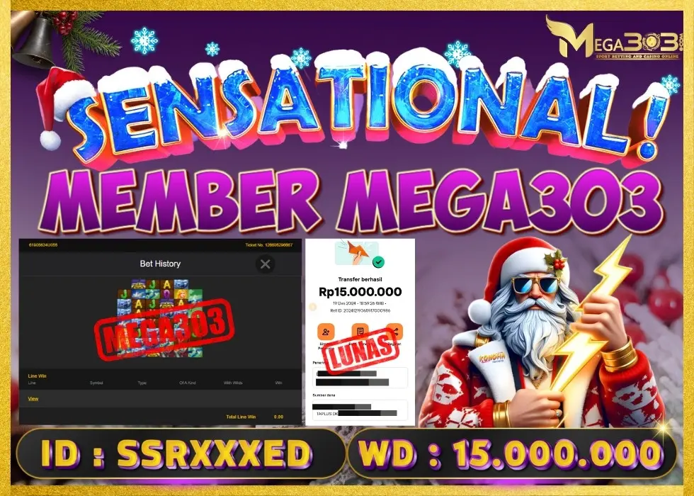 MEGA303 JACKPOT Rp 15.000.000 - LUNAS!!!