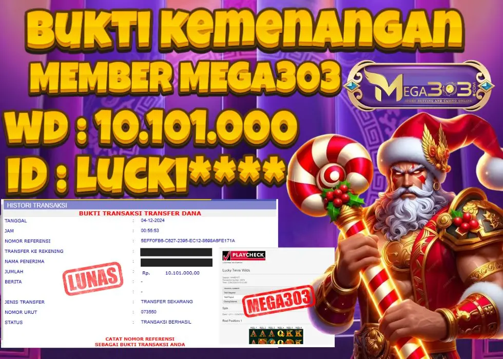 MEGA303 JACKPOT Rp 10.101.000 - LUNAS!!!