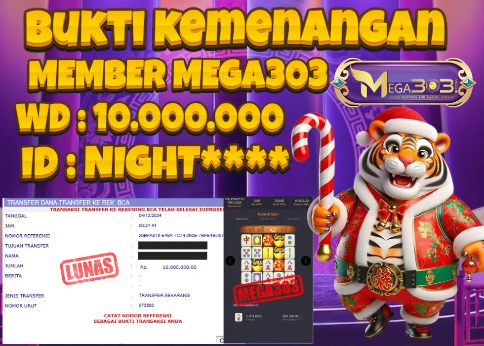MEGA303 JACKPOT Rp 10.000.000 - LUNAS!!!
