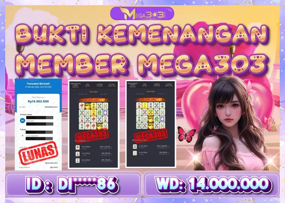 MEGA303 JACKPOT Rp 14.000.000 - LUNAS!!!