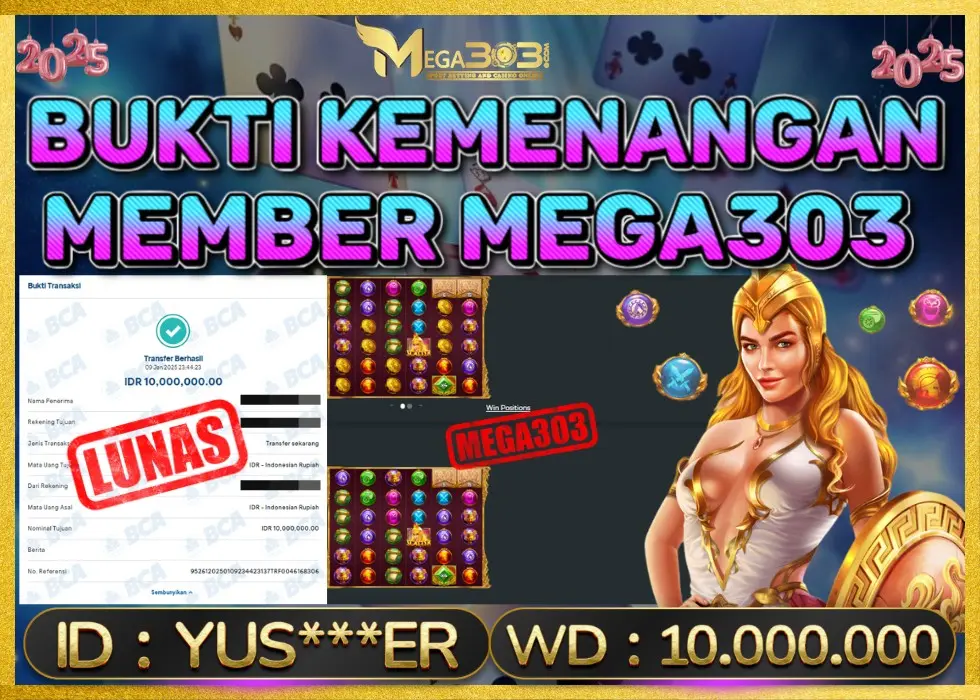 MEGA303 JACKPOT Rp 10.000.000 - LUNAS!!!