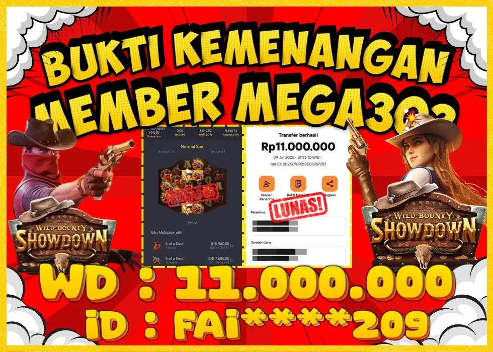MEGA303 JACKPOT Rp 11.000.000 - LUNAS!!!