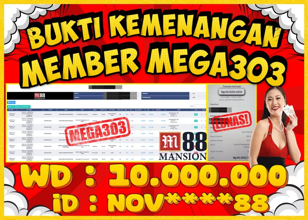 MEGA303 JACKPOT Rp 10.000.000 - LUNAS!!!