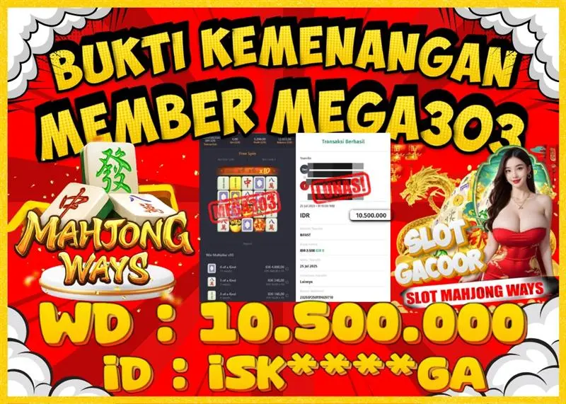 MEGA303 JACKPOT Rp 10.500.000 - LUNAS!!!