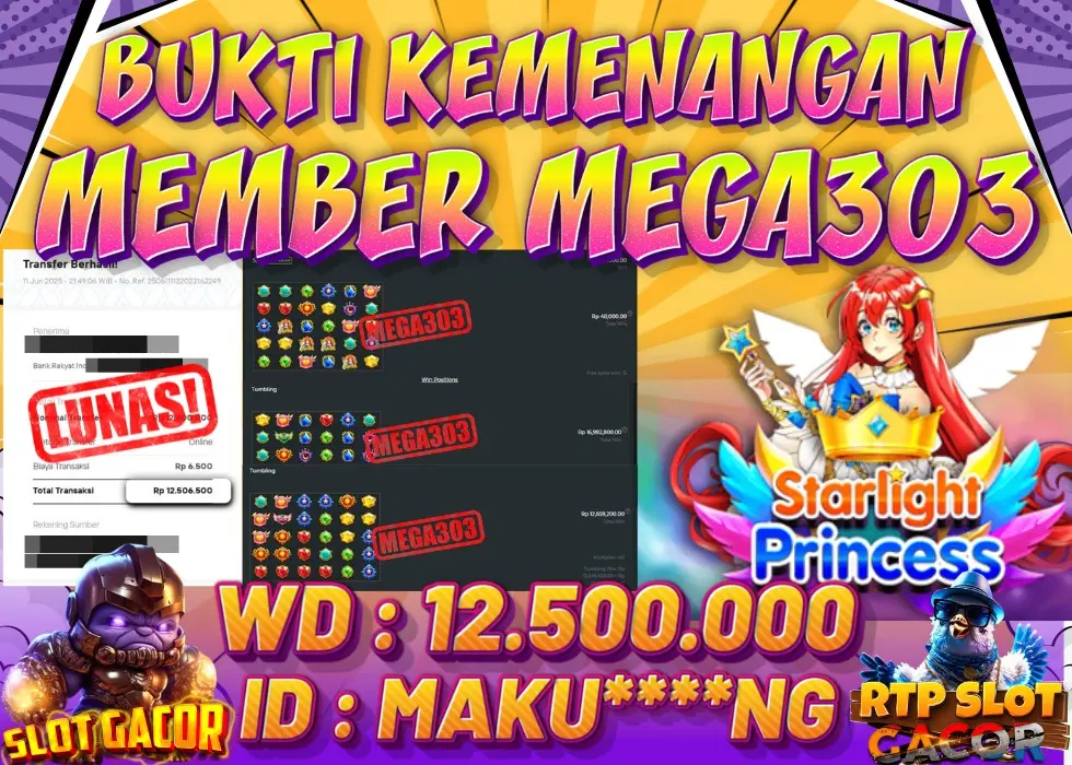 MEGA303 JACKPOT Rp 12.500.000 - LUNAS!!!