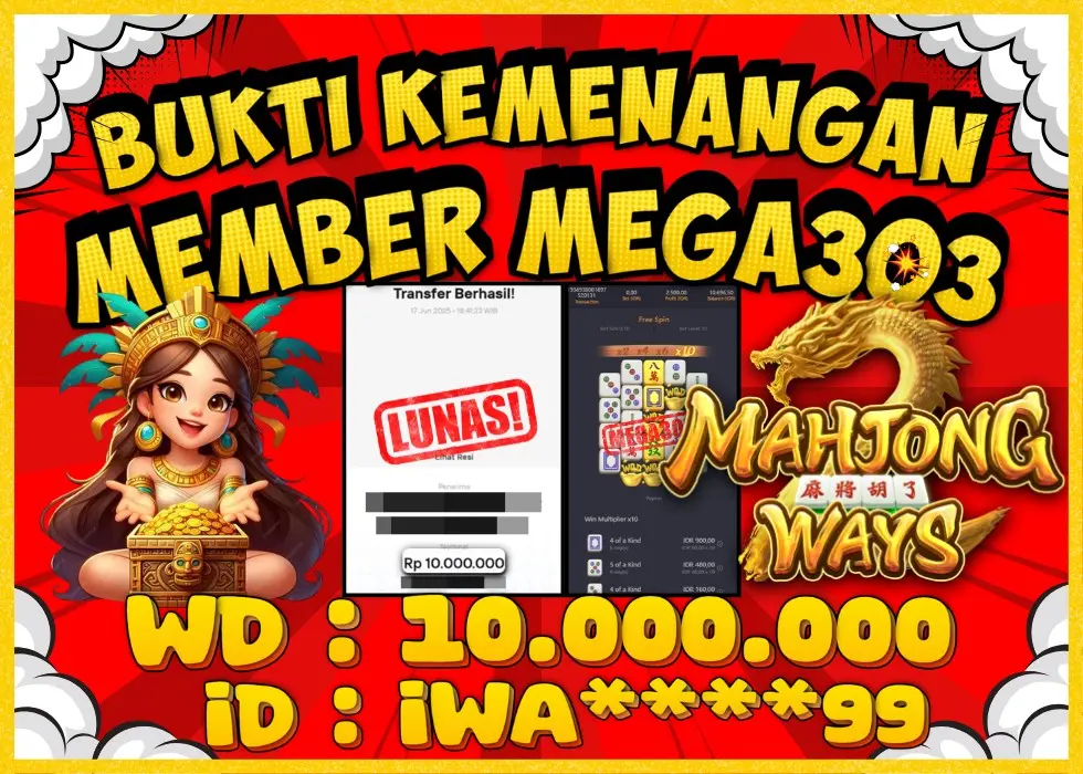 MEGA303 JACKPOT Rp 10.000.000 - LUNAS!!!
