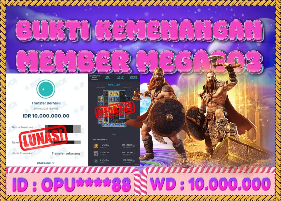 MEGA303 JACKPOT Rp 10.000.000 - LUNAS!!!