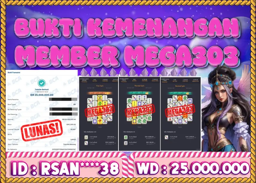 MEGA303 JACKPOT Rp 25.000.000 - LUNAS!!!