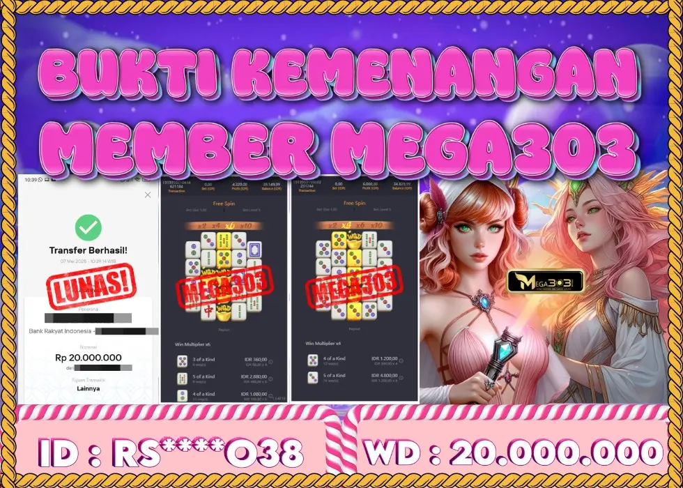 MEGA303 JACKPOT Rp 20.000.000 - LUNAS!!!
