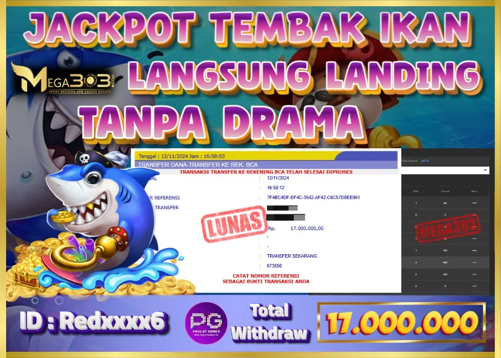 MEGA303 JACKPOT Rp 17.000.000 - LUNAS!!!